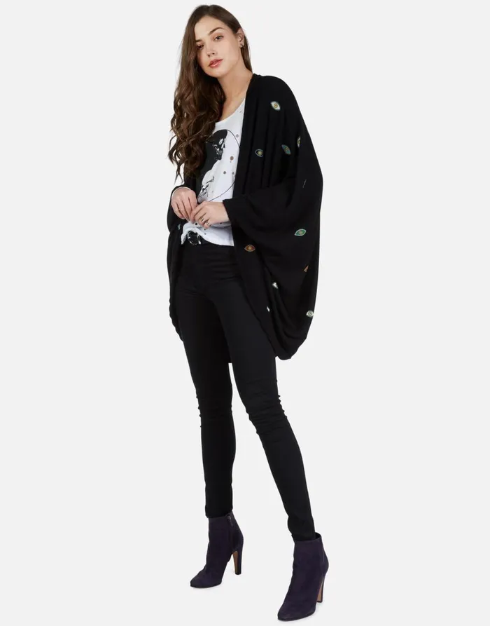Isla Bead Eyes Black Women039s Lauren Moshi Sweaters and Knits