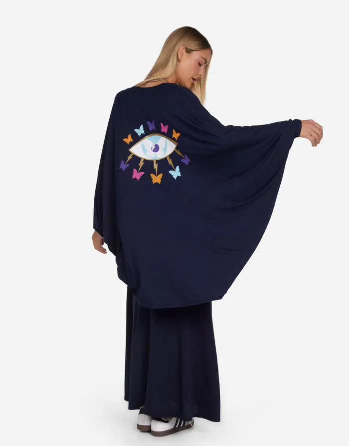 Isla Butterfly Eye Navy Women039s Lauren Moshi Sweaters and Knits