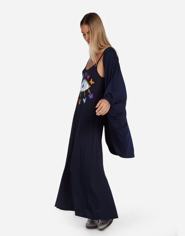 Isla Butterfly Eye Navy Women039s Lauren Moshi Sweaters and Knits