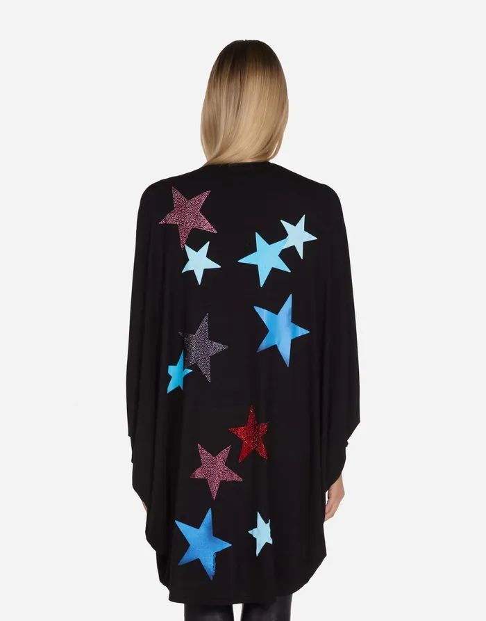 Isla Color Crystal Multi Stars Black Women039s Lauren Moshi Sweaters and Knits