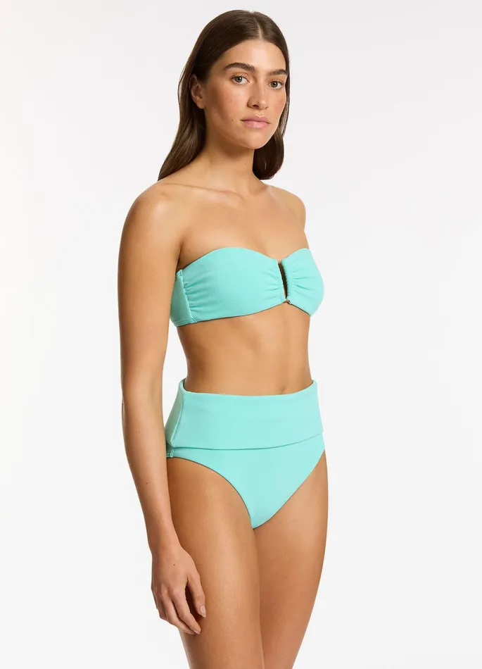 Isla Rib U Trim Bandeau Bikini Top Dolce Women JETS Australia Bandeau Bikini Tops