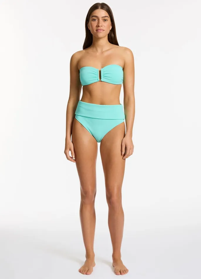 Isla Rib U Trim Bandeau Bikini Top Dolce Women JETS Australia Bandeau Bikini Tops