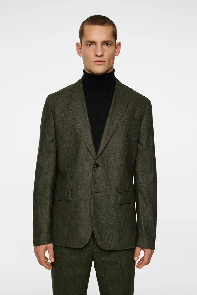 JLindeberg Blazers Men Elton U Cash Stretch Flannel