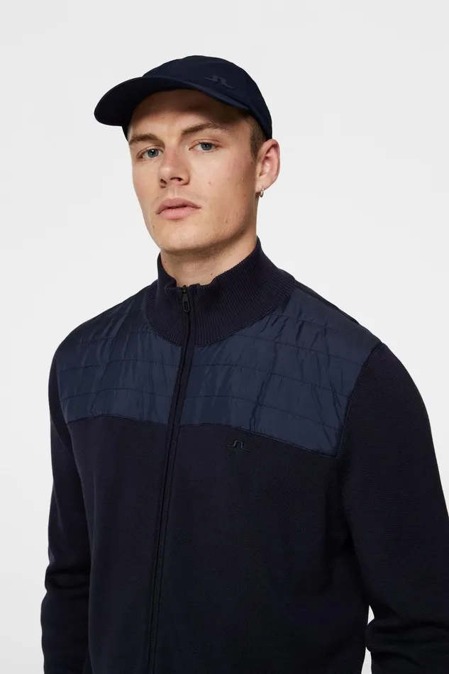 JLindeberg Knitwear Men Bridge Knitted Hybrid Sweater