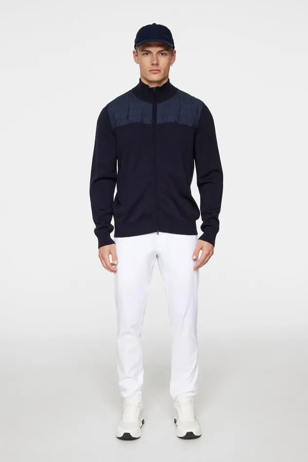 JLindeberg Knitwear Men Bridge Knitted Hybrid Sweater