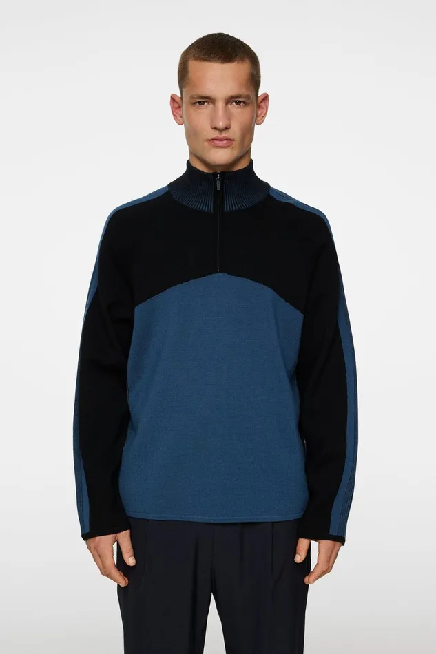 JLindeberg Knitwear Men Tim Tech Knit Quarter Zip