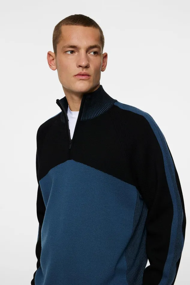 JLindeberg Knitwear Men Tim Tech Knit Quarter Zip
