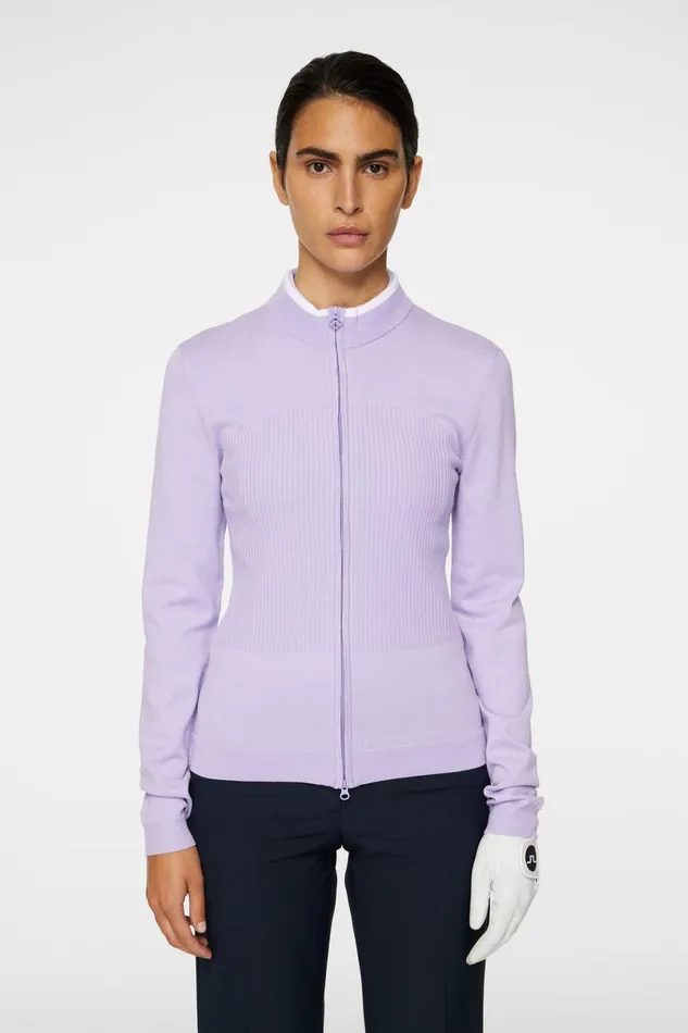 JLindeberg Knitwear Women Anna Knitted Zip Sweater