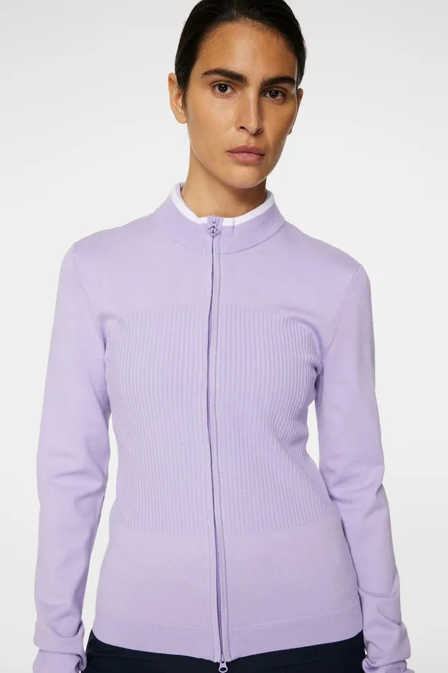 JLindeberg Knitwear Women Anna Knitted Zip Sweater