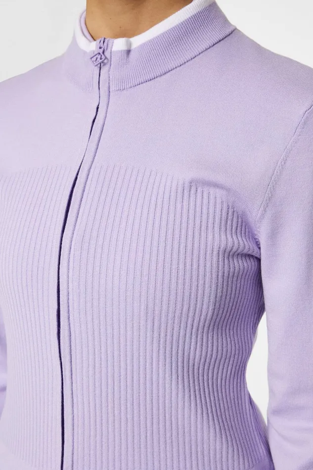 JLindeberg Knitwear Women Anna Knitted Zip Sweater