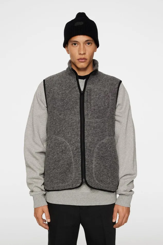 JLindeberg Vests Men Duncan Wool Fleece Vest