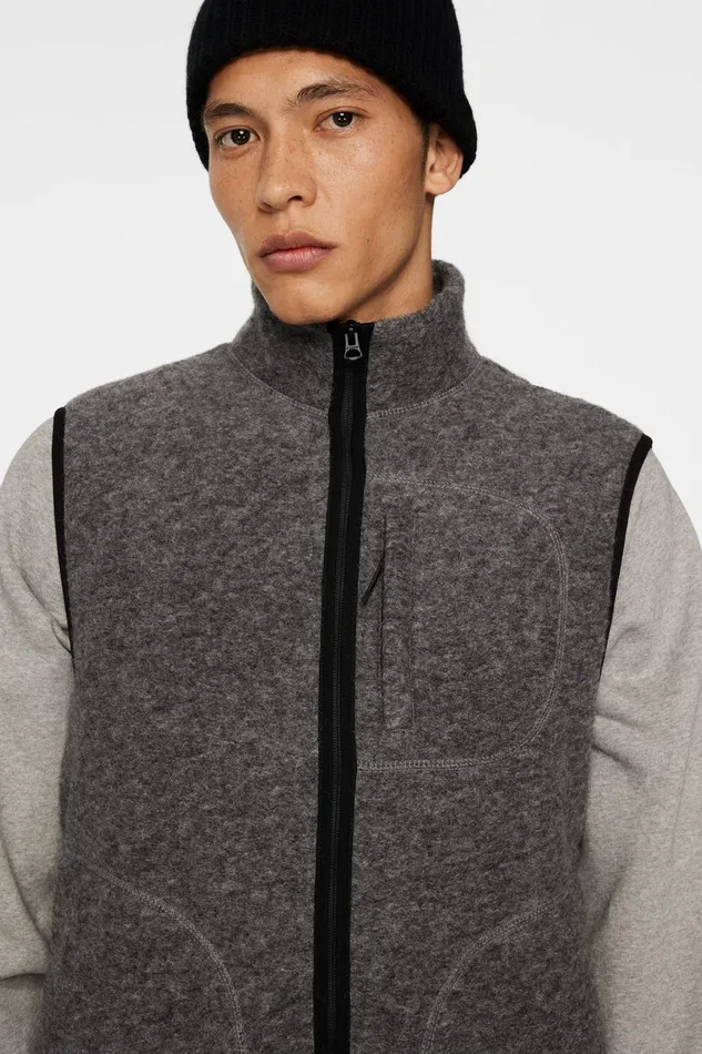 JLindeberg Vests Men Duncan Wool Fleece Vest