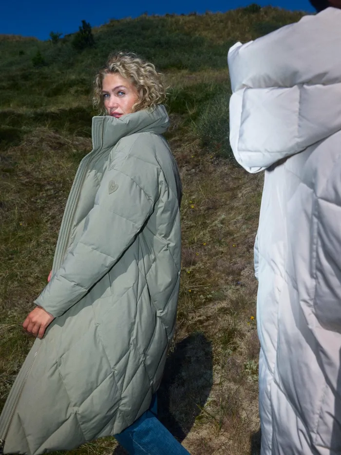Jackets and Coats MOS MOSH Women MMAhla Long Down Jacket Mermaid