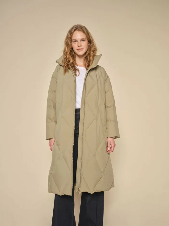 Jackets and Coats MOS MOSH Women MMAhla Long Down Jacket Mermaid Jackets and Coats MOS MOSH Women MMAhla Long Down Jacket Mermaid