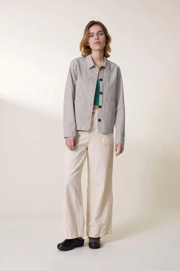 Jackets and Coats Women Leon and Harper Jacket Verdil Strp Scrum