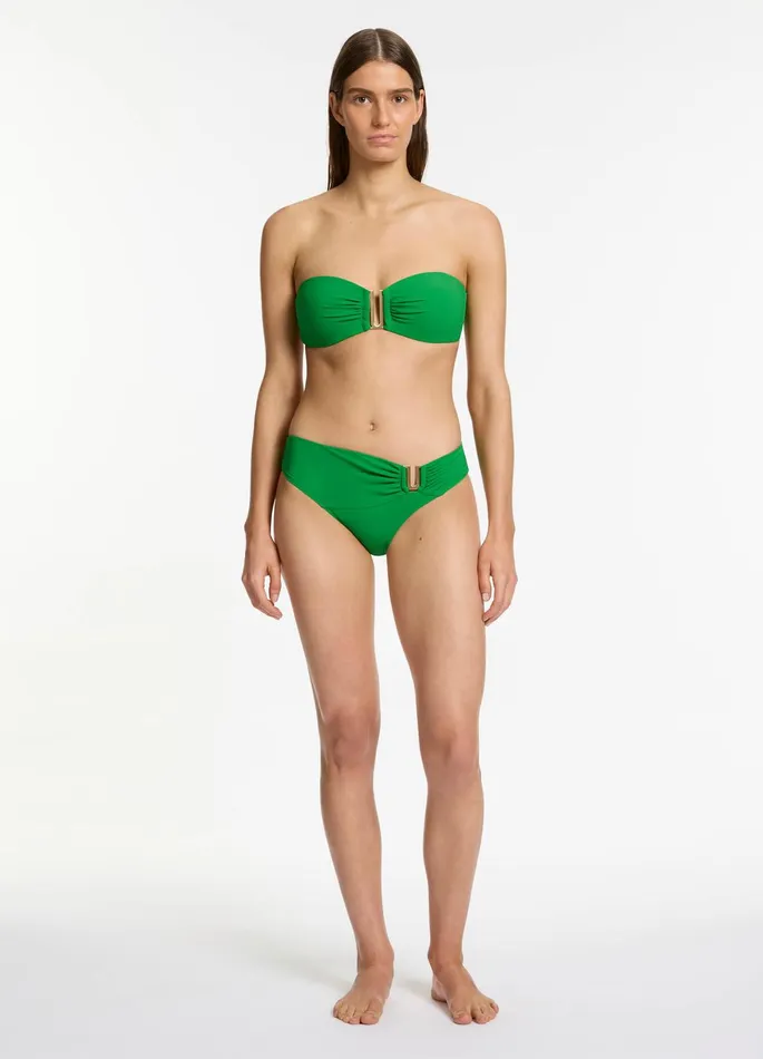 Jetset U Trim Mid Pant Flora Women JETS Australia Mid Rise Bikini Bottoms