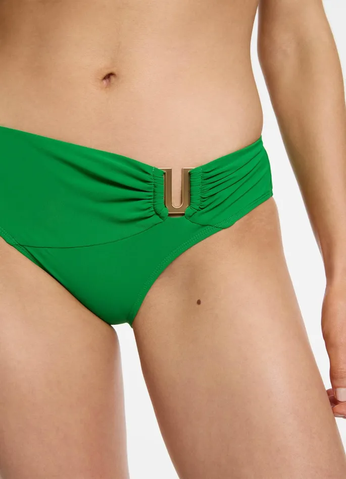 Jetset U Trim Mid Pant Flora Women JETS Australia Mid Rise Bikini Bottoms