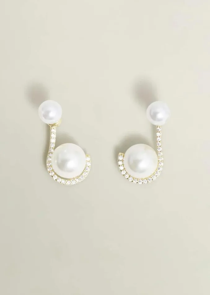 Jewellery Women HOBBS Robyn Pave Earrings Gold