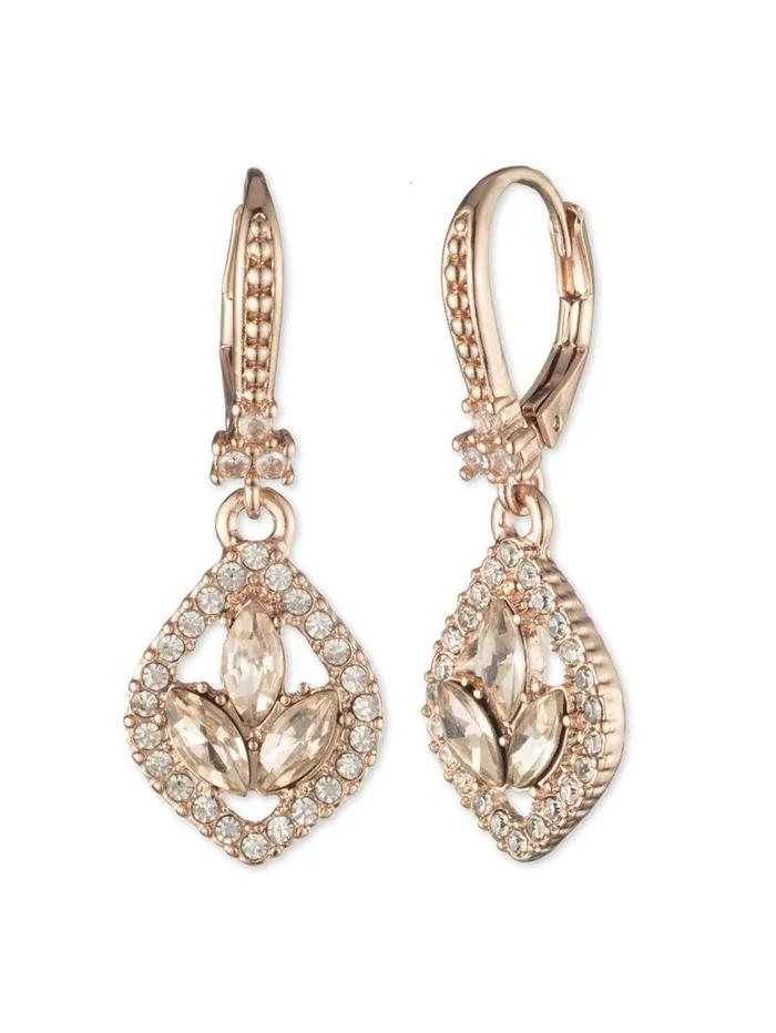 Jewelry Marchesa Earrings Poised Rose Mini Drop Earring Rose Gold