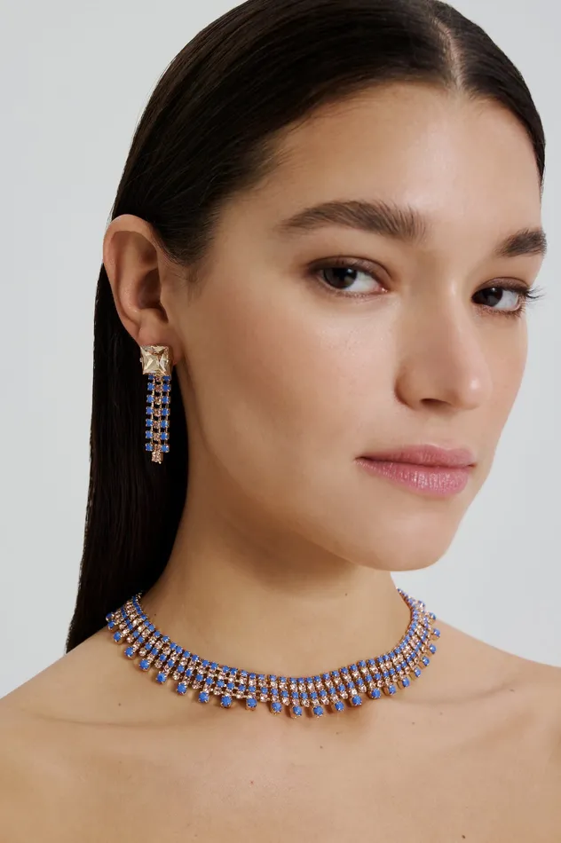 Jewelry OPAL STRASS CHOKER CORNFLOWER 8211 Scanlan Theodore Women