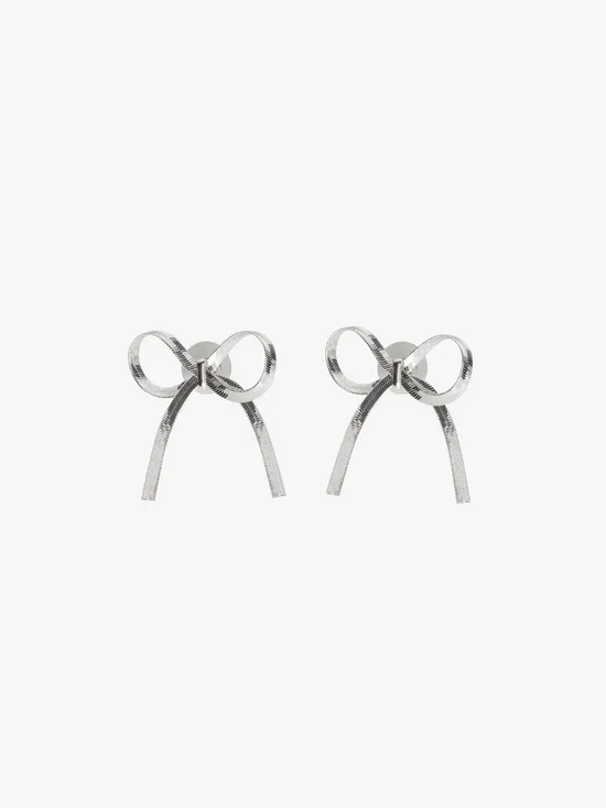 Jewelry Women Bows Earrings Silver Lisa Says Gah