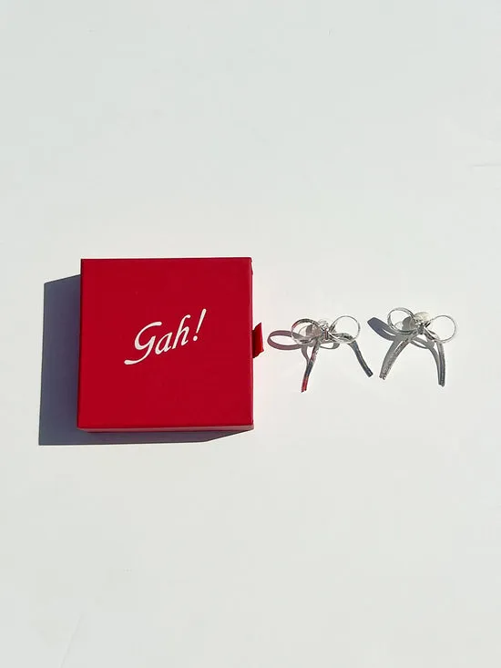 Jewelry Women Bows Earrings Silver Lisa Says Gah
