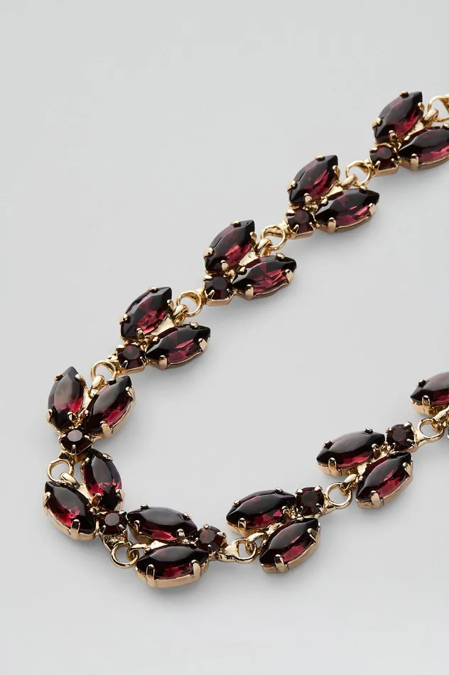 Jewelry Women CRYSTAL LEAF CHOKER MULBERRY Scanlan Theodore