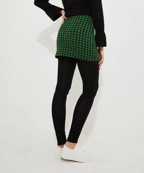 Joebrowns Rock Dogstooth Skirted Legging Green Apparel Skirts