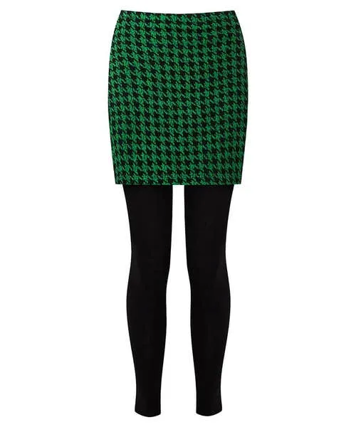 Joebrowns Rock Dogstooth Skirted Legging Green Apparel Skirts
