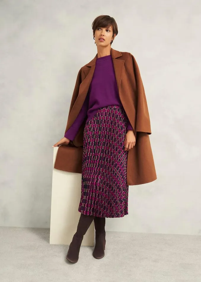 Jumpers and Cardigans Women HOBBS Darla Jumper With Cashmere Vibrant Purple