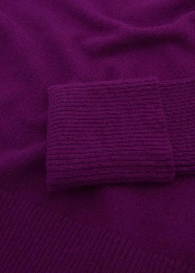 Jumpers and Cardigans Women HOBBS Darla Jumper With Cashmere Vibrant Purple
