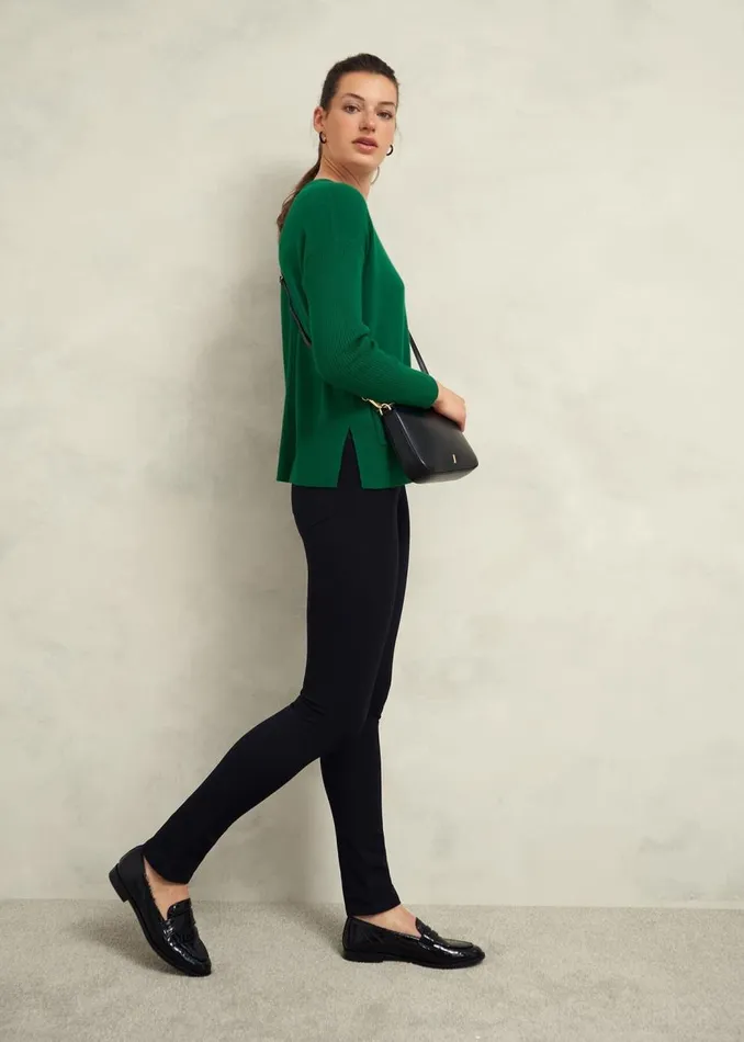 Jumpers and Cardigans Women HOBBS Devora Jumper With Cashmere Agate Green