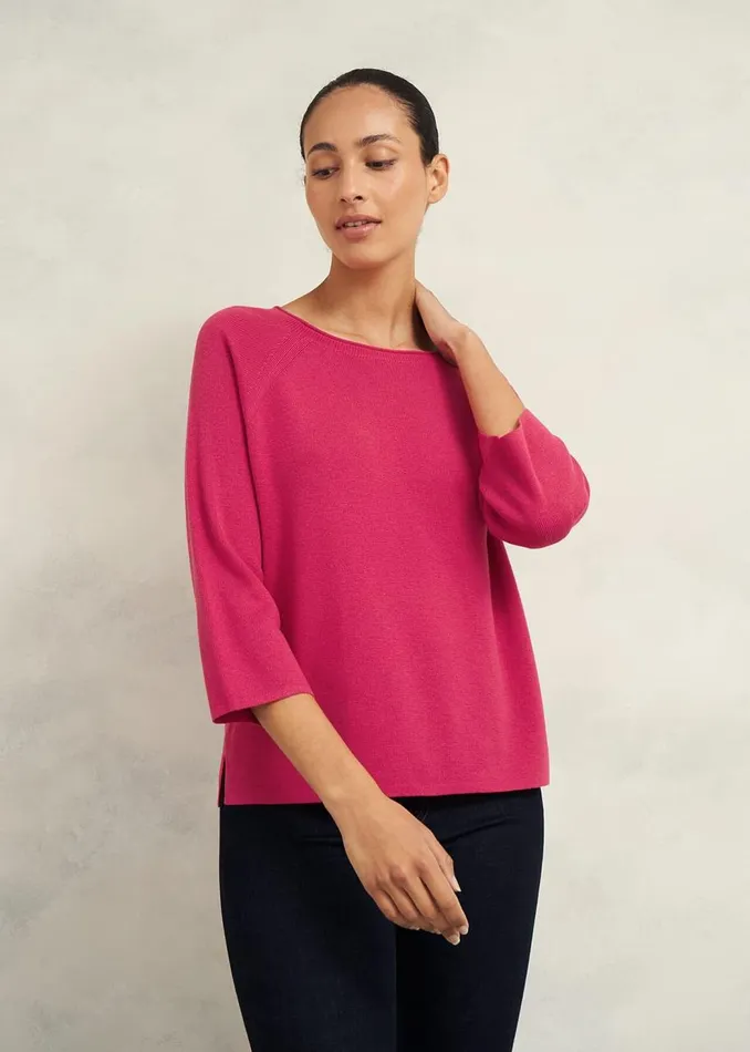 Jumpers and Cardigans Women HOBBS Jana Jumper With Wool Zinnia Pink
