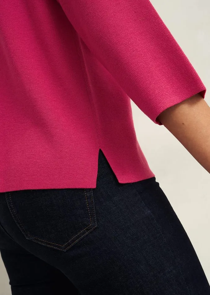 Jumpers and Cardigans Women HOBBS Jana Jumper With Wool Zinnia Pink
