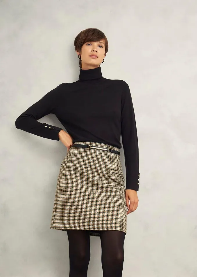 Jumpers and Cardigans Women HOBBS Lara Merino Wool Roll Neck Jumper Black