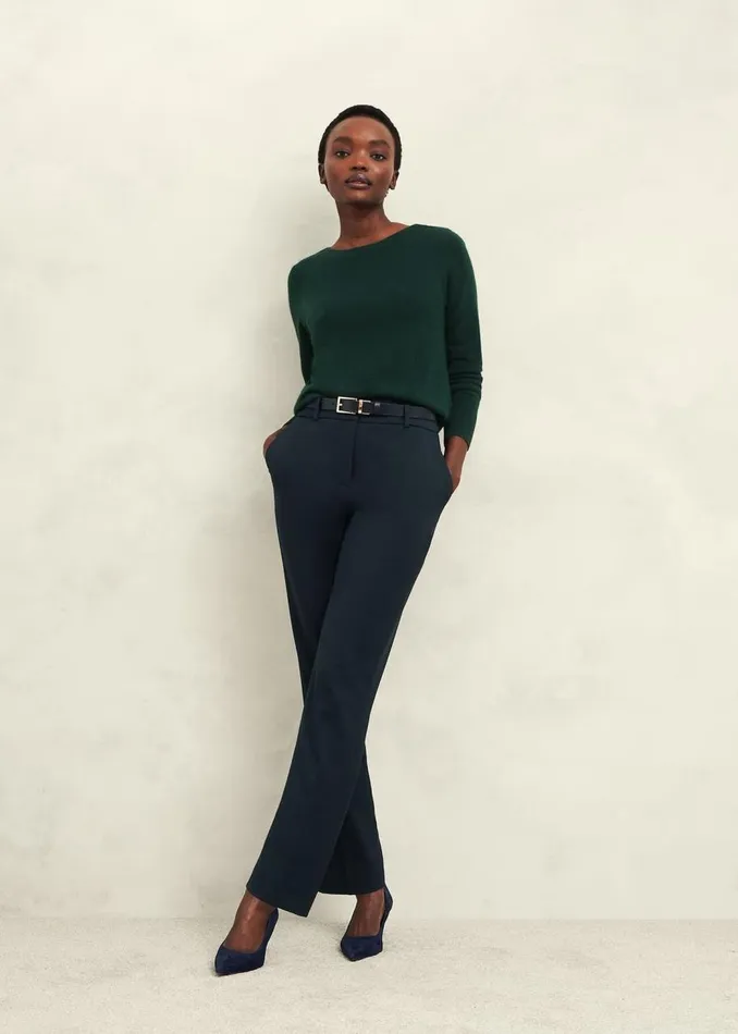 Jumpers and Cardigans Women HOBBS Larina Cashmere Jumper Hawthorn Green