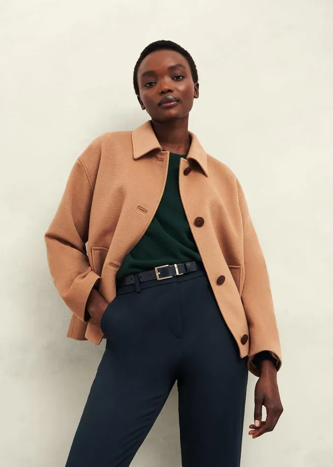 Jumpers and Cardigans Women HOBBS Larina Cashmere Jumper Hawthorn Green