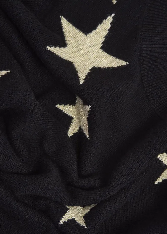 Jumpers and Cardigans Women HOBBS Samira Star Jumper With Cashemre Black Ivory