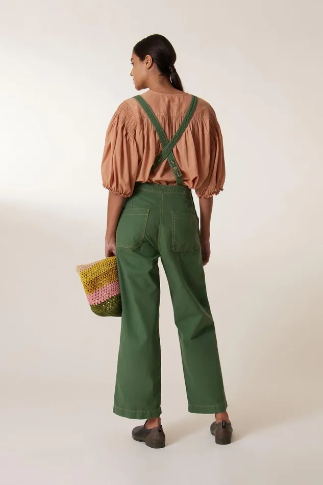 Jumpsuits Women Leon and Harper Olivo Plain Jumpsuit Grass