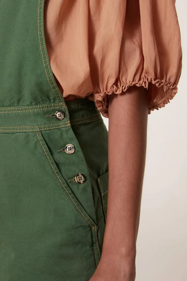 Jumpsuits Women Leon and Harper Olivo Plain Jumpsuit Grass