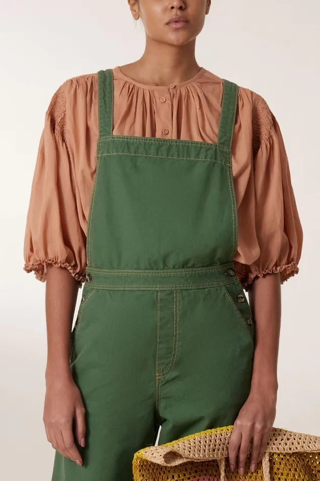 Jumpsuits Women Leon and Harper Olivo Plain Jumpsuit Grass