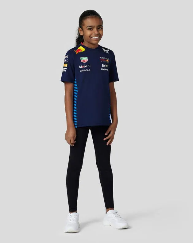 Junior Castore Junior Oracle Red Bull Racing Official Teamline Set Up Tee 8211 Night Sky