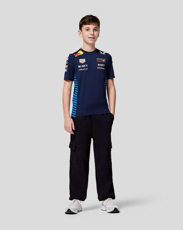 Junior Castore Junior Oracle Red Bull Racing Official Teamline Set Up Tee 8211 Night Sky