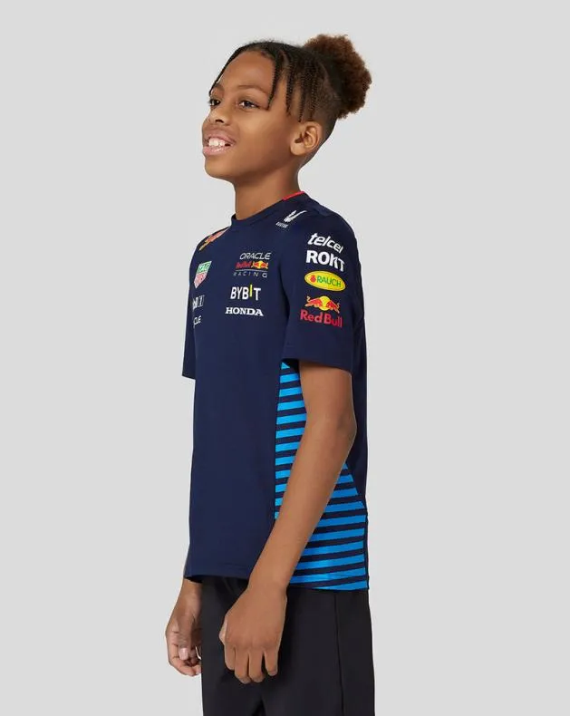 Junior Castore Junior Oracle Red Bull Racing Official Teamline Set Up Tee 8211 Night Sky