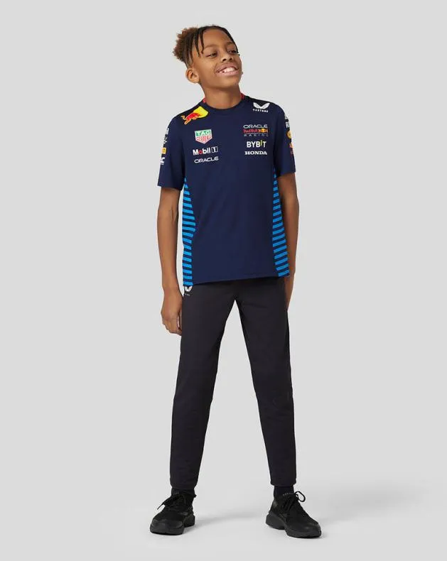 Junior Castore Junior Oracle Red Bull Racing Official Teamline Set Up Tee 8211 Night Sky