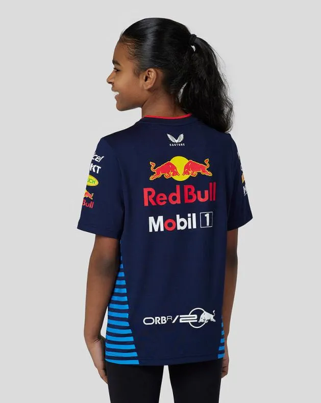 Junior Castore Junior Oracle Red Bull Racing Official Teamline Set Up Tee 8211 Night Sky