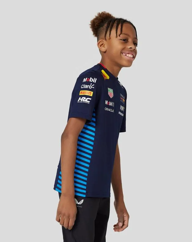 Junior Castore Junior Oracle Red Bull Racing Official Teamline Set Up Tee 8211 Night Sky