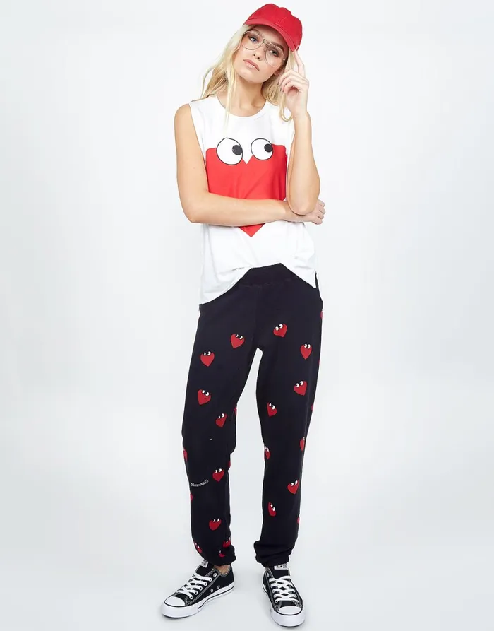 Kel Heartface White Women039s Lauren Moshi Tanks
