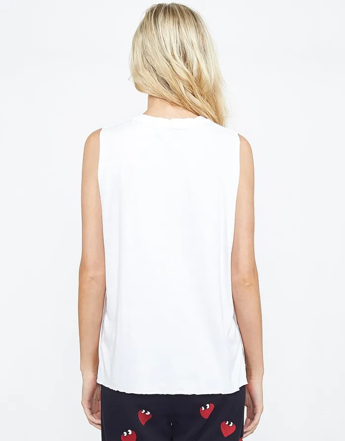 Kel Heartface White Women039s Lauren Moshi Tanks