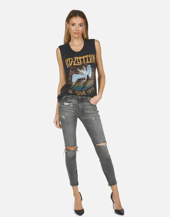 Kel Led Zeppelin Onyx Women039s Lauren Moshi Tanks